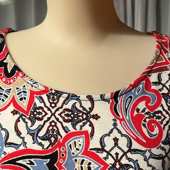 BNWOT Ruby Rd. Multicolor paisley top. - Picture 4 of 12